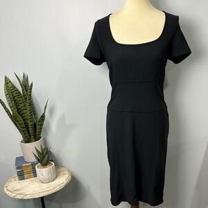 ❄️ Boston Proper Black Square Neckline Dress Size 4